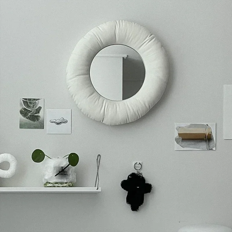 

Portable Nordic Mirror Blocks Luxury Quality Decor Aesthetic Mirror Blocks Cute Round Espejos Decorativos Household Products