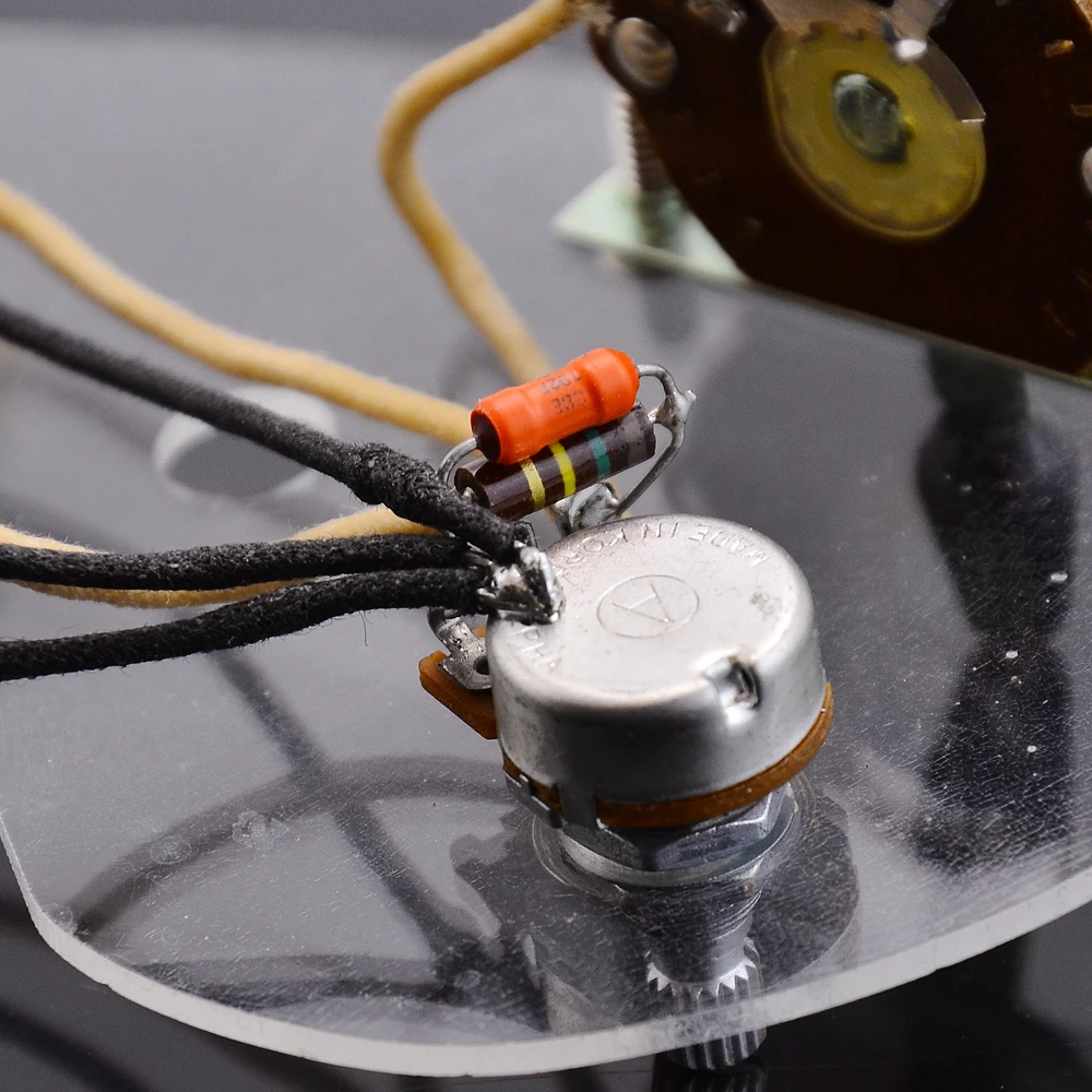 Arnés de cableado de pastilla HH para guitarra eléctrica B500K Alpha Pot + A500K Push Pull Pot + interruptor de 3 vías + Jack