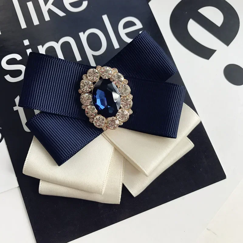 i-Remiel Bowties Bowtie Brooch Flower Metal Fabric Glod Pearl Pins And Brooches Corsage Ladies Broaches Broches Lapel For Women