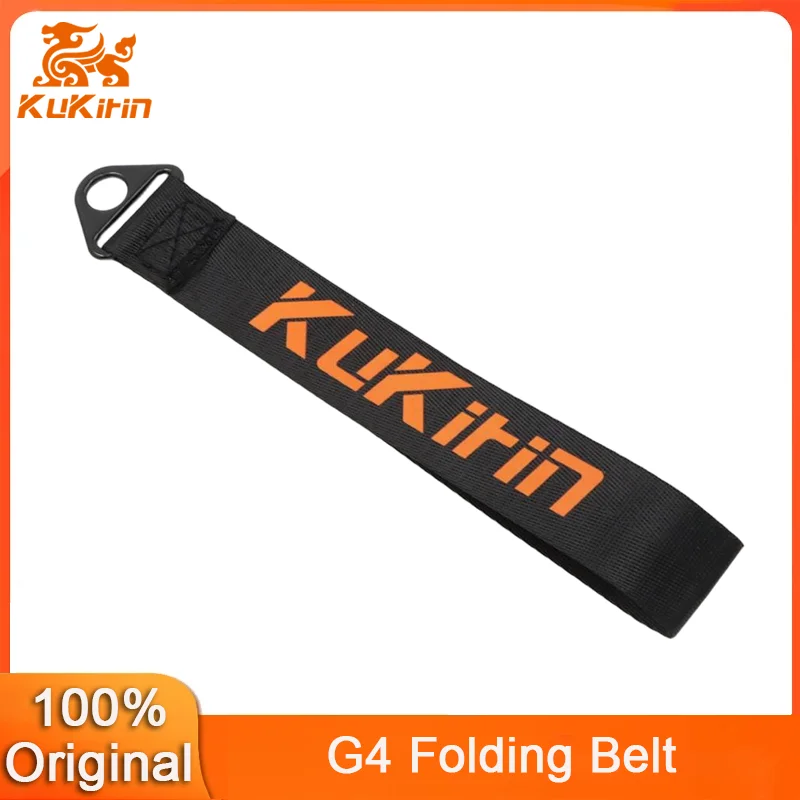 Cinto Dobrável Original para Patinete Elétrico Kukirin G4, Alça de Amarração, Corda de Transporte para Skate, Peças de Corda para Coleta