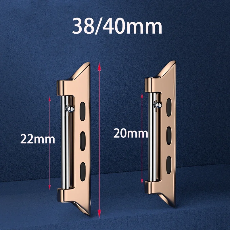 2Pcs Adapter Connector for Apple Watch Band 42mm 40mm 44mm 38 for Iwatch Series 6 SE 5 4 3 Accessories Wholesale Quick Release