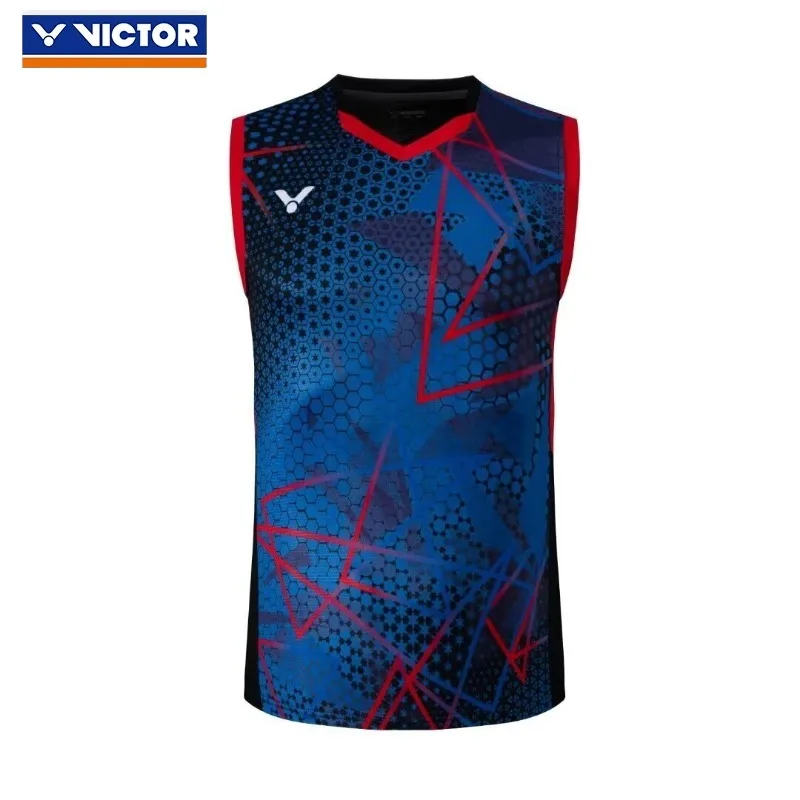 Victor New man shorts Badminton Competition Suit Quick-drying Breathable Sweat-absorbent Sleeveless short sleeve top T-shi