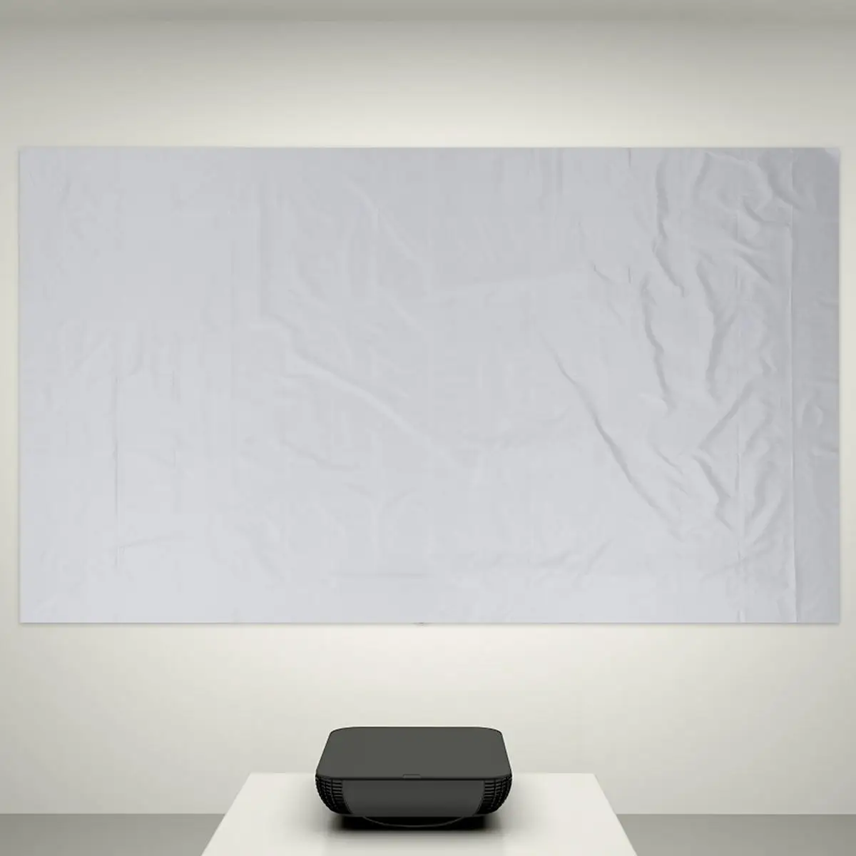 Portable Foldable Projection Screen Wall Mountable 100 Inch 16:9 Light Resistant Wrinkle Proof Metal Coated Surface High Quality