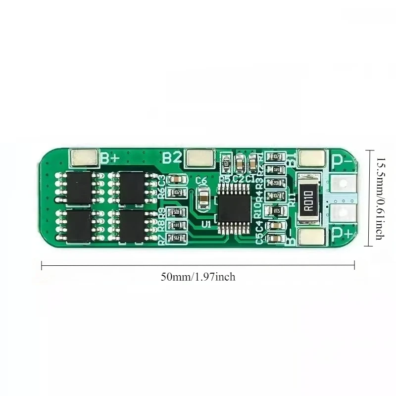10pcs 3S 12V 18650 Lithium Battery Protection Board 111V 126V Overcharge Overdischarge 10A Peak for BMS
