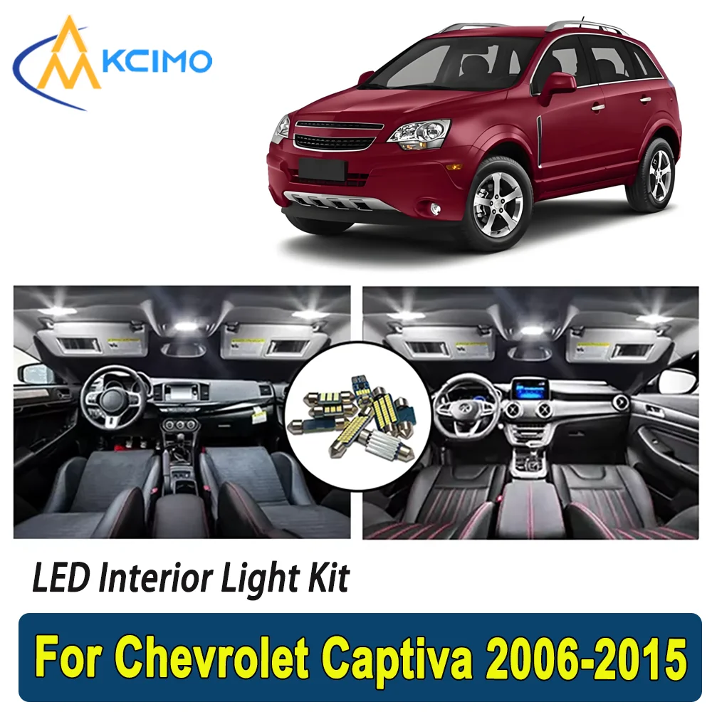 

Kcimo LED For Chevrolet Captiva (2006-2015) Premium Bright LED Interior Dome Map Trunk Light Kit Car Led Lamps Car LED Lights