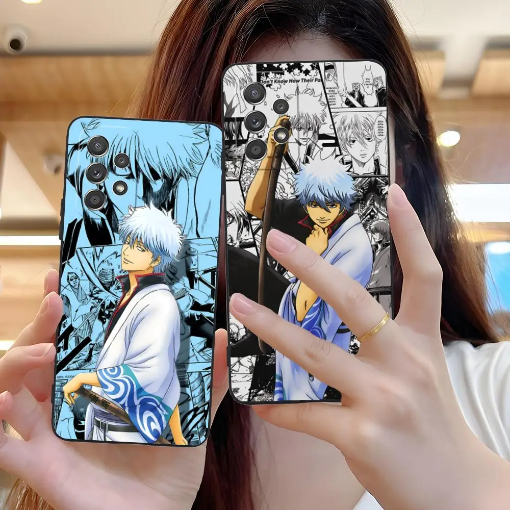 Gintama Sakata Gintoki Phone Case for Samsung Galaxy M55 54 42 35 34 33 32 23 22 15 14 13 12 F55 5G Soft TPU Shockproof Cover