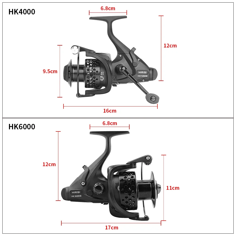 Imagem -03 - Hirisi-spinning Fishing Reel hk Acessórios de Pesca Spool Livre Mais Ball Bearing Carpa