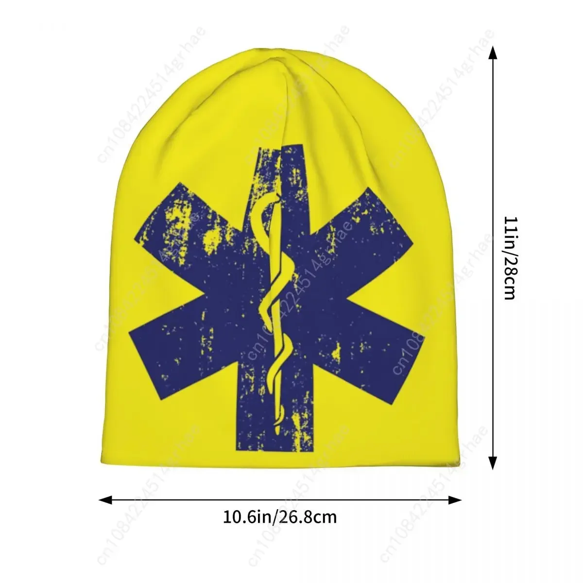 نجمة الحياة EMT قبعات المسعف الطبية سيارة إسعاف خمر الكبار الشارع Skullies قبعة صغيرة الصيف الدافئة الحرارية مطاطا بونيه