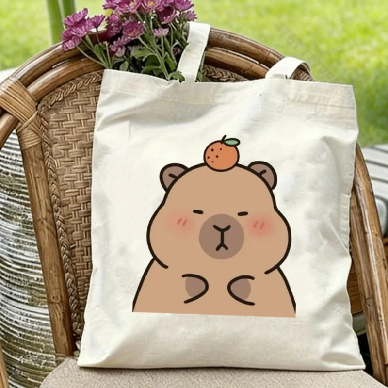 

1pc Adorable kawaii capybara with orange design, fade-resistant, crisp and long-lasting, perfect for daily use.