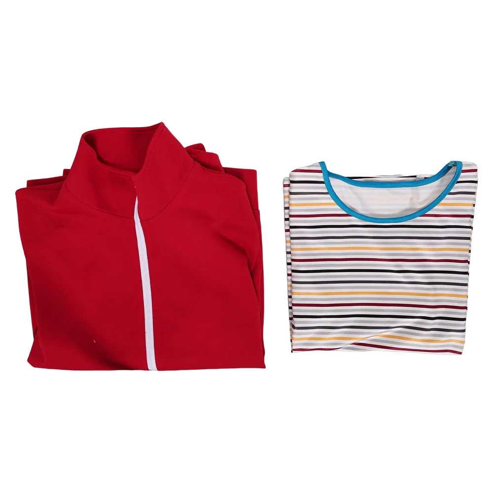 تلفزيون ST 5 ماكس تأثيري مايفيلد معطف أحمر شريط ملابس علوية النساء حفلة تمويه هالوين زي كرنفال لعب الأدوار وتتسابق الدعاوى