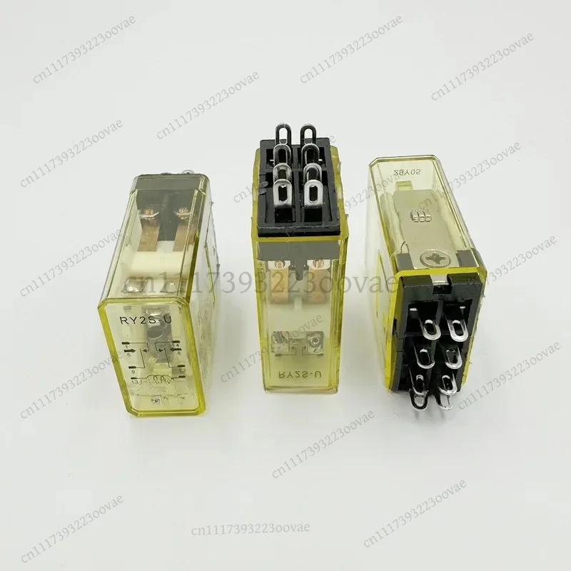 LF-5Pcs Mini Intermediate Relay 8 Pin 2NO2NC DC24V AC220V 12V 24V 110V Small Power Relay Socket Base General Purpose