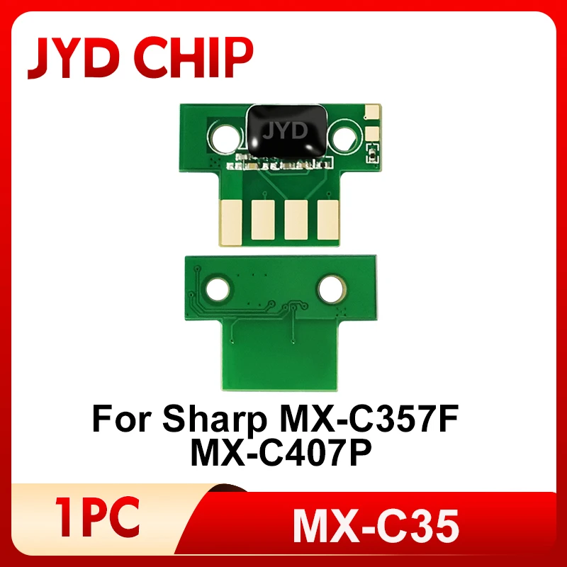 Chip de Tóner MX-C35, Reiniciador de Cartuchos MX-C35TB MX-C35TC MX-C35TM MX-C35TY 42C1835 42C1833 Compatible con Impresoras MX-C357F MX-C407P