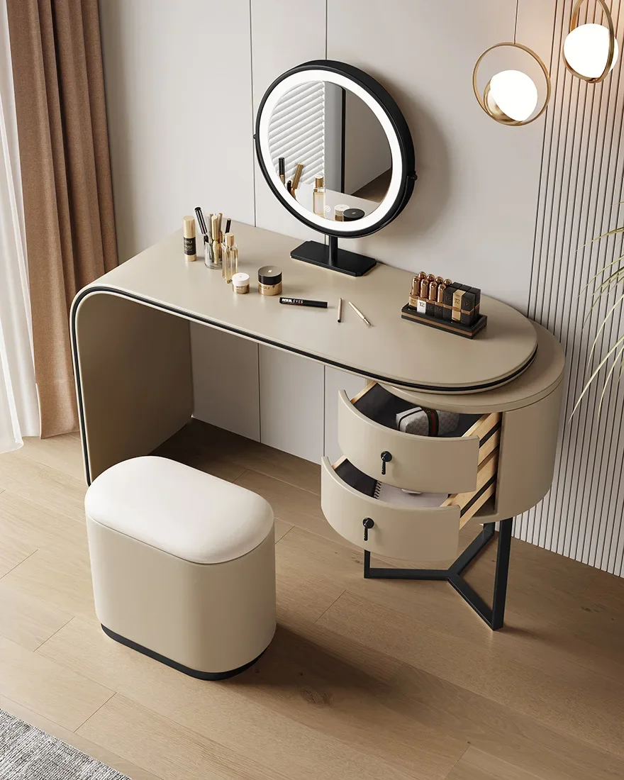 Nordic dresser, bedroom high-end small apartment dressing table, modern simplicity, Internet celebrity ins-style dressing table