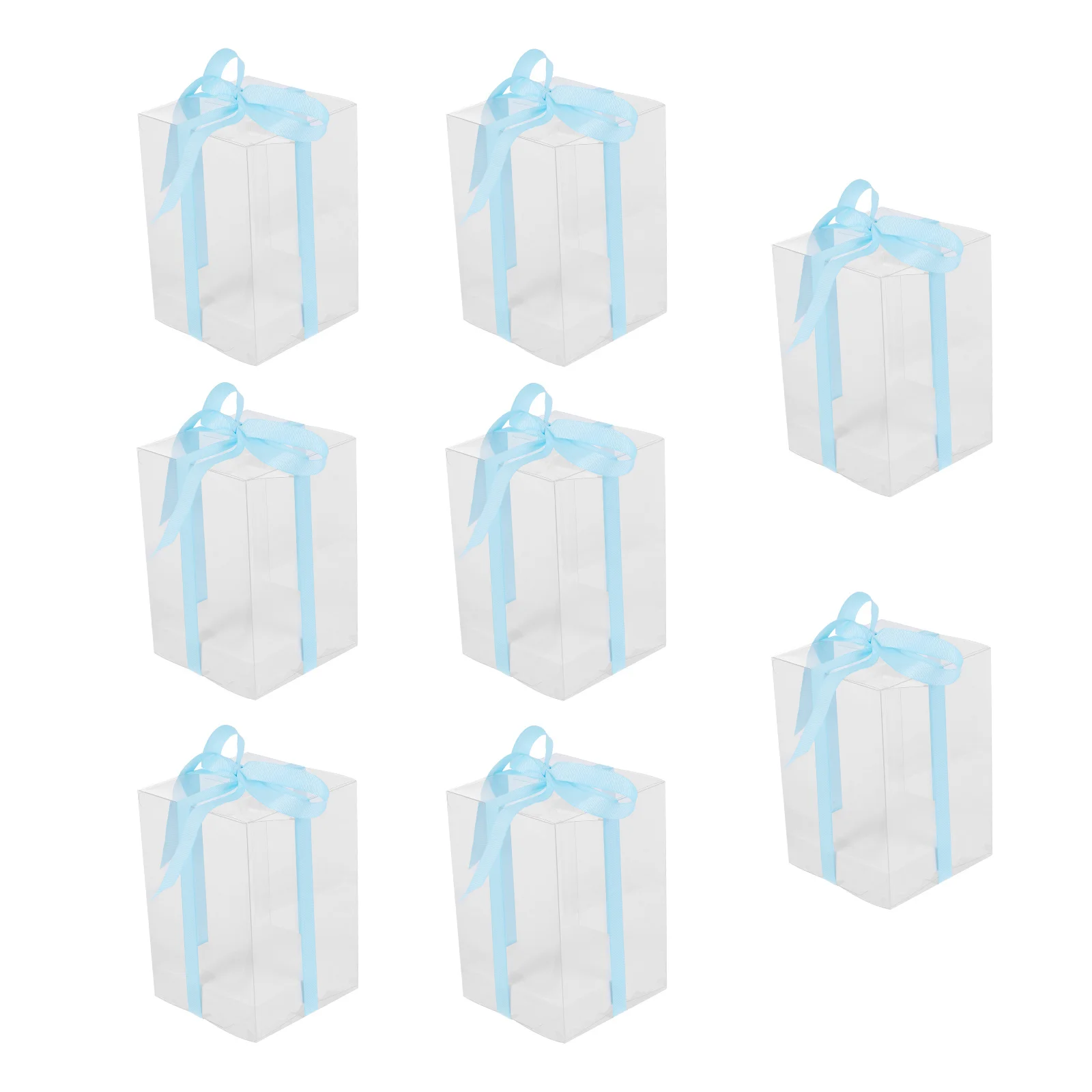 

1Set Clear Cube Gift Box PVC Transparent Cube for Wedding Favors Birthday Cake Cupcake Chocolate Packaging Storage Container
