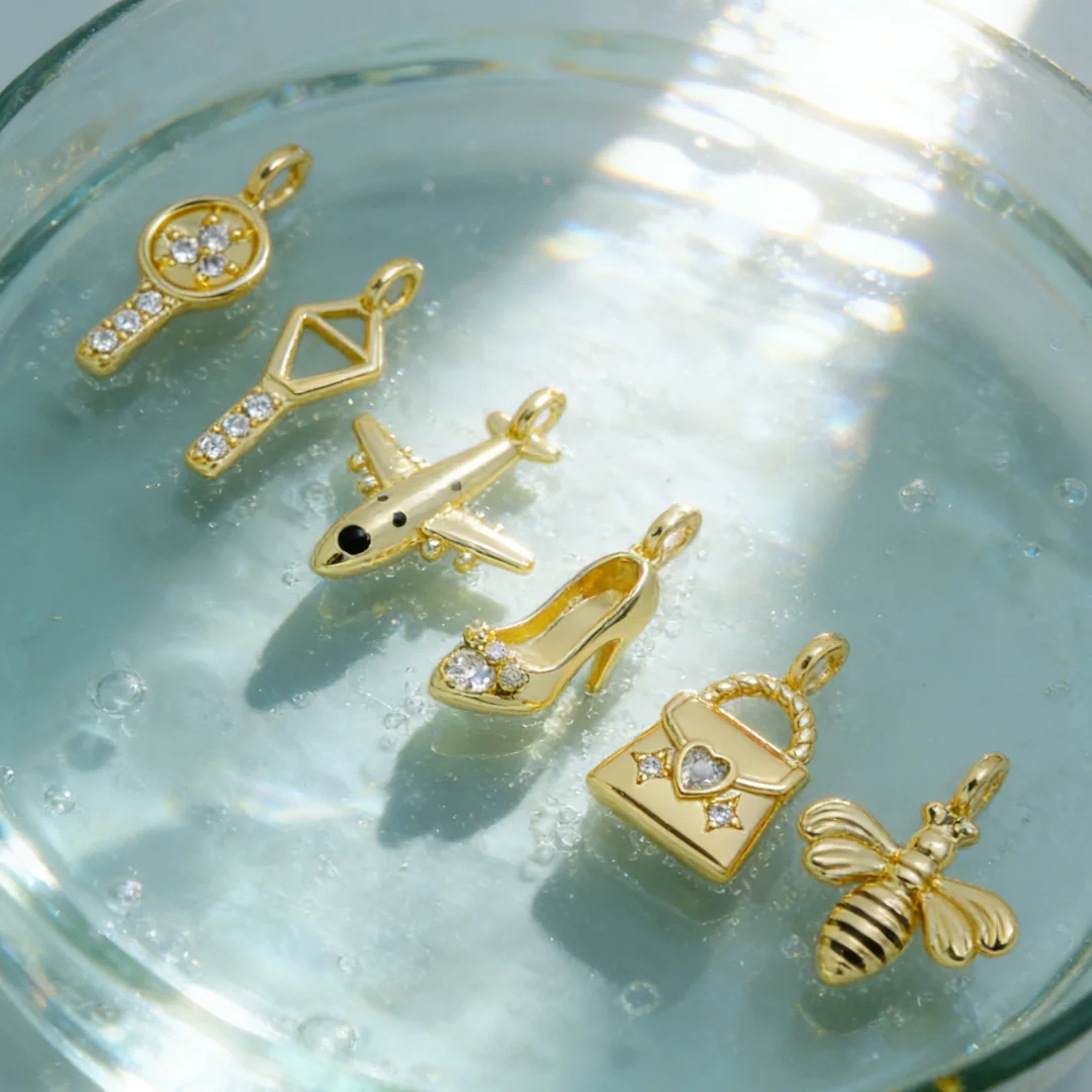 Lot de 5 pendentifs en laiton  - Tennis Bracelet Cubic avis et prix