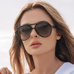 MIZHO 4125 Trendy Women Sunglasses Unisex Brand Designer Plastic Pilot High Quality UV Protector Sun Glasses Ladies