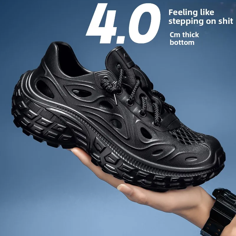 

Men's Summer Outdoor Sports Sandals Anti-Slip Driving Beach oes Full Coverage Slip-On EVA Breathable Comfortable Flat Heel