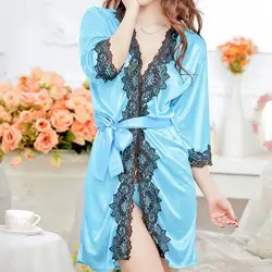 Woman Lace Robe Female Lace Bathrobe Womens Robes Sleepwear Ladies Sexy Robe For Women Drop Shipping