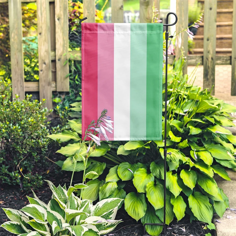 Aertemisi Abrosexual Pride Flag Abrosexuality Rainbow LGBT Garden Flag for Yard Patio Porch Lawn