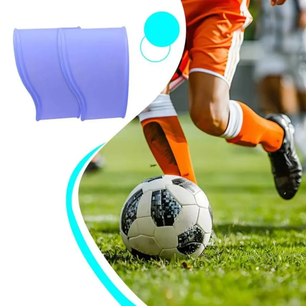 Fasce per pizzo da calcio in silicone Allenamento per calcio Design ad alto impugnatura Copertura in pizzo per tacchette Coperture per lacci antiscivolo elastiche
