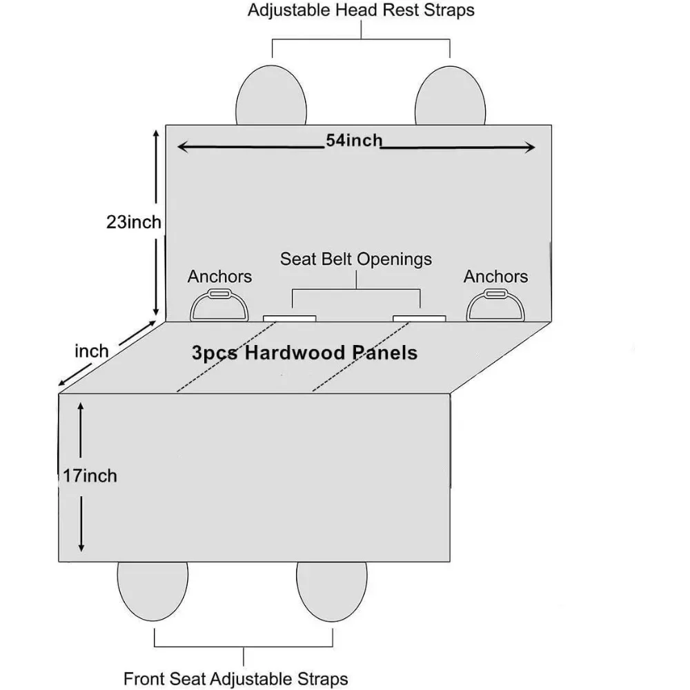 Чехол на сиденье автомобиля-Удлинитель на спинку сиденья для собак, универсальный, водостойкий, держит 100 фунтов, черный гамак, коврики для собак
