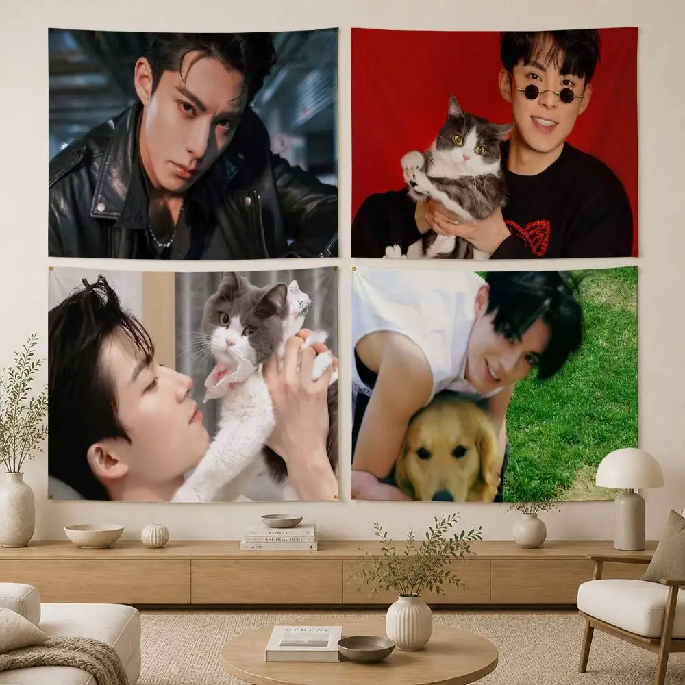 D-Dylan Wang bad-boy vibe Flag Digital Printing Banner for Garage Wall Out Door Decoration