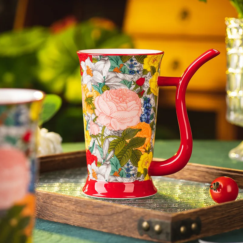 

ZML ceramic high value home breakfast cup retro coffee cup water cup office