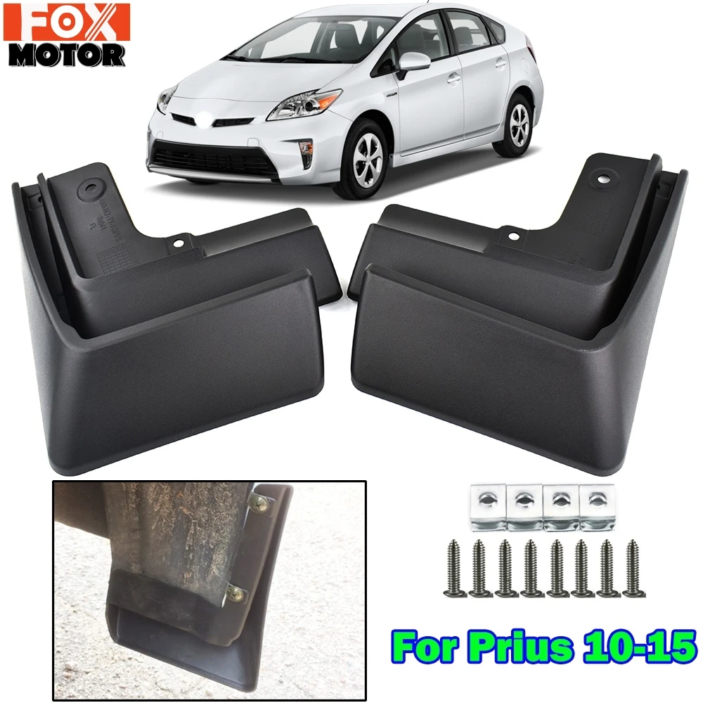 Car Mudflaps For Toyota Prius XW30 2010 - 2015 Fender Mud Guard Flap Splash Flaps Mudguard Accessories 2011 2012 2013 2014