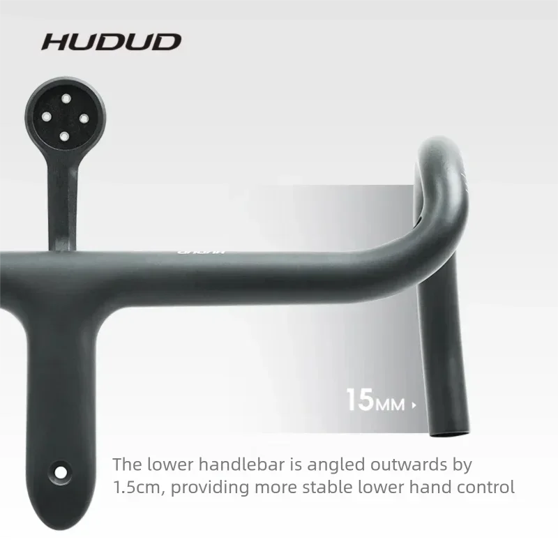 HUDUD Carbon Integrated Bar 237g | Full Internal Routing | Road