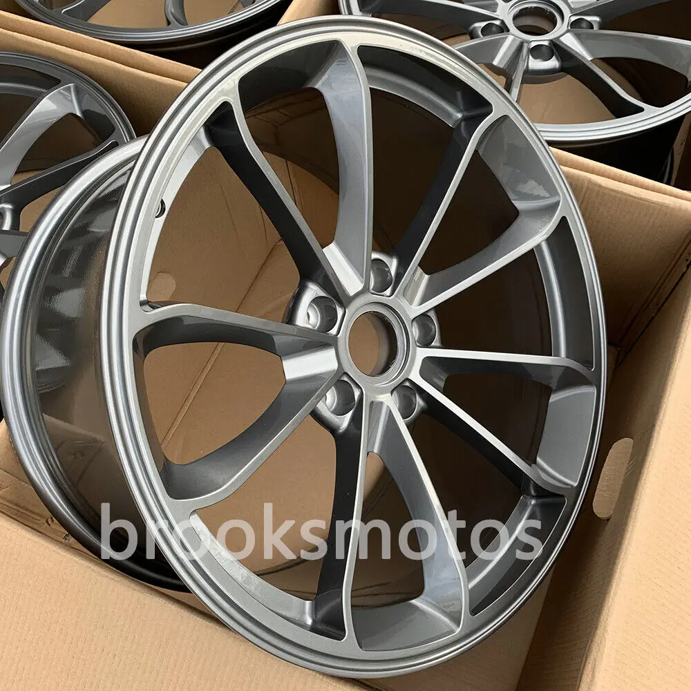 20" GRAY STYLE FORGED WHEELS RIMS FIT 2013+ PORSCHE CAYMAN 981 20X8.5 20X11