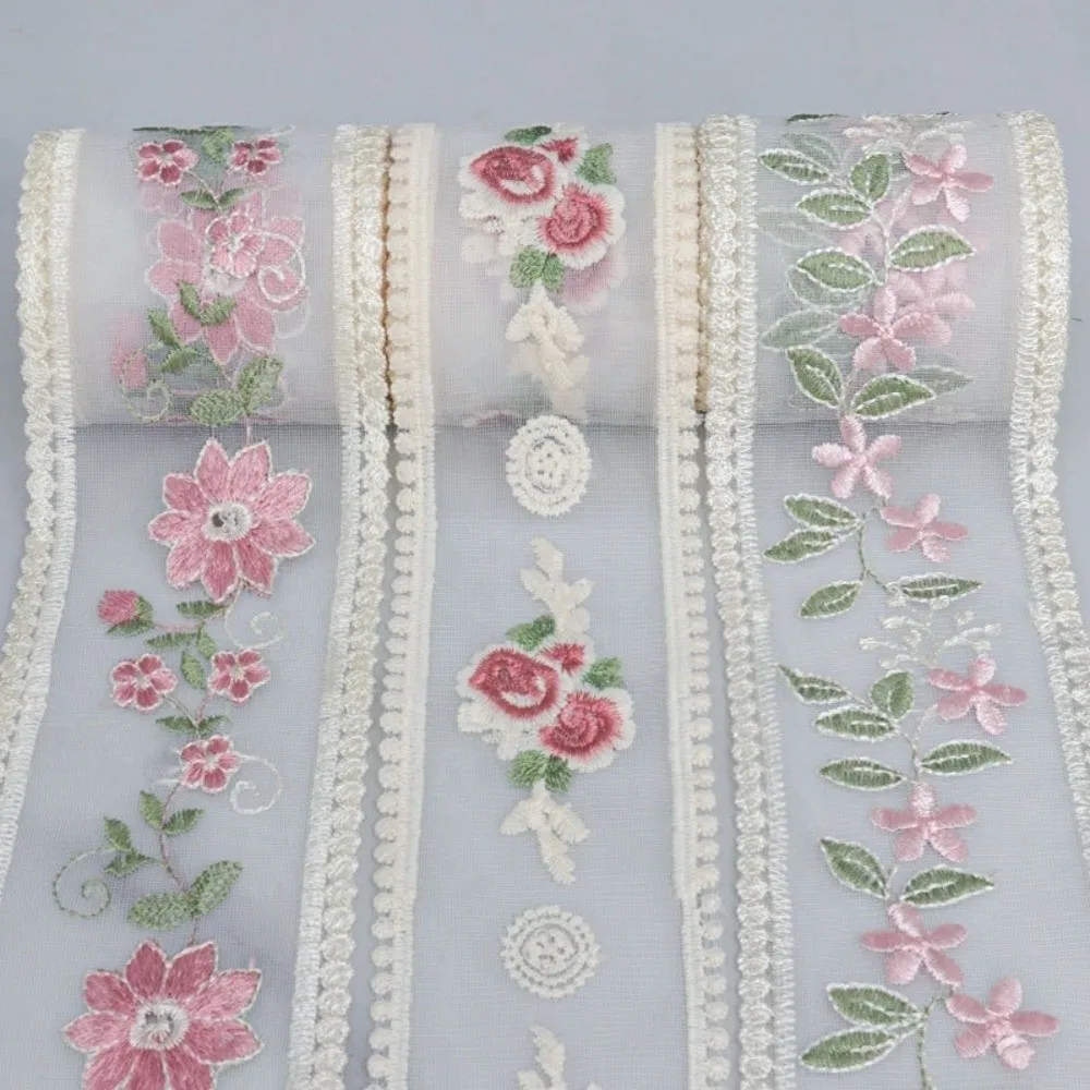 

3.5in * 5 Yards Lace Trim Ribbons Craft Sewing DIY Handicrafts Sewing Lace Ribbons Gift Wrapping Bridal Bouquets