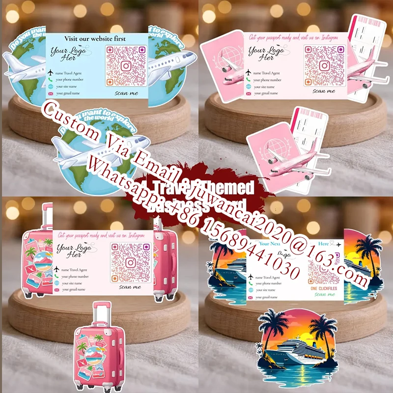 biglietto-da-visita-pieghevole-personalizzato-a-tema-viaggio-per-agente-di-viaggio-stampabile-trendy-3d-pop-con-codice-qr-e-aeroplano