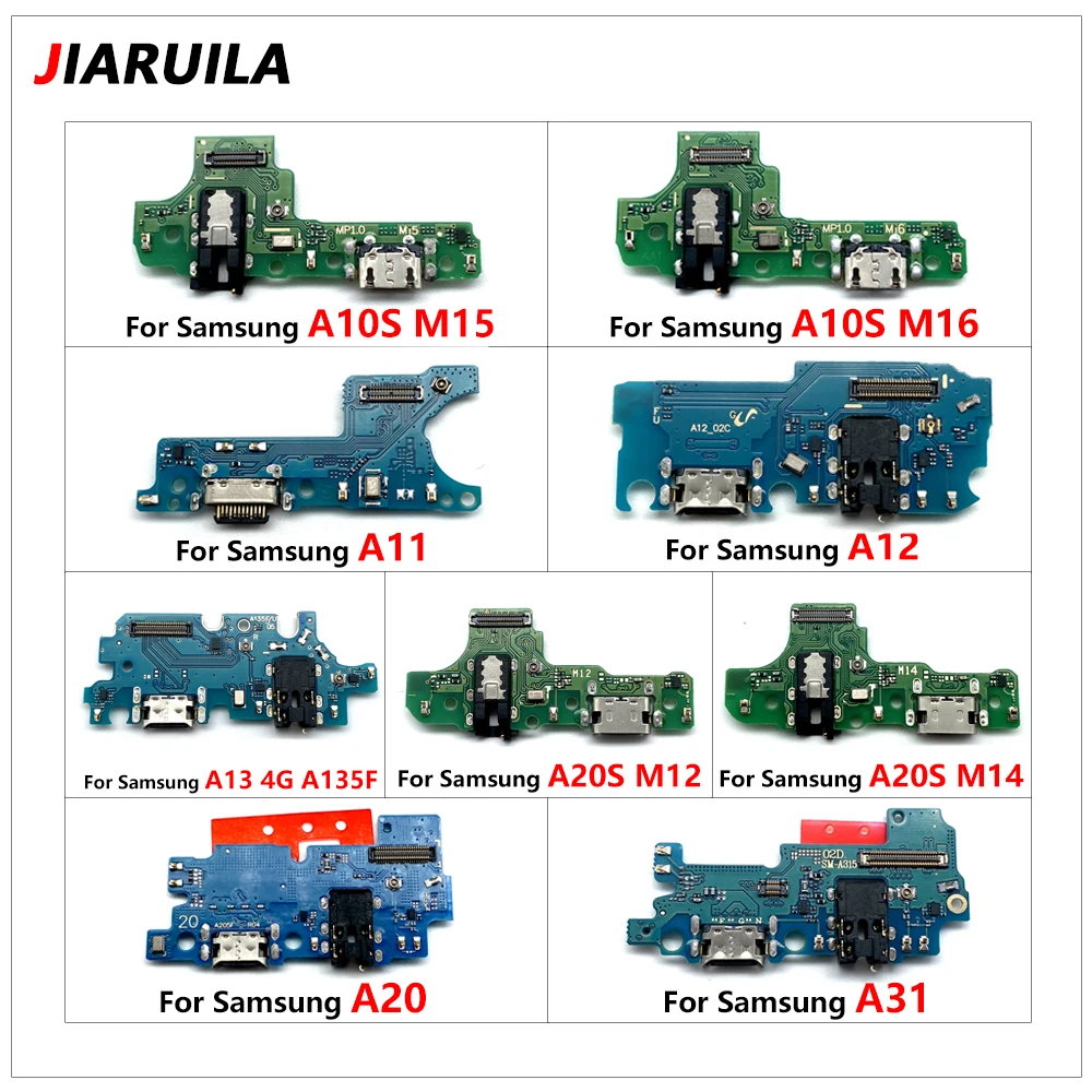 New Dock Connector USB Charger Charging Board Port Flex Cable For Samsung A02 A02S A12 A21 A22 A32 4G 5G Repair Parts