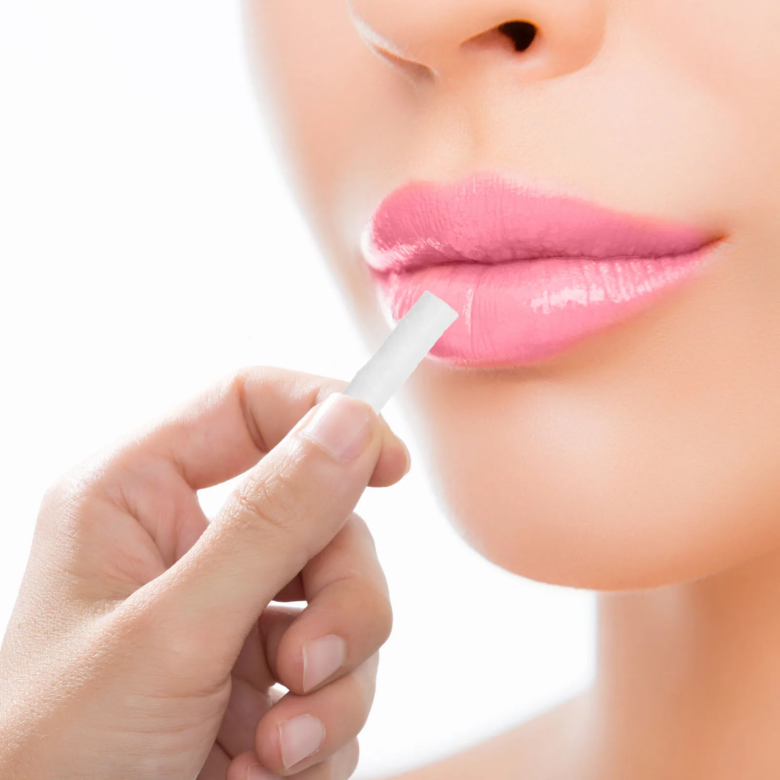 

50Pcs Cotton Lip Tattoo Stretching Stick Disposable for Accurate Lip Color Supplies Cotton Swab