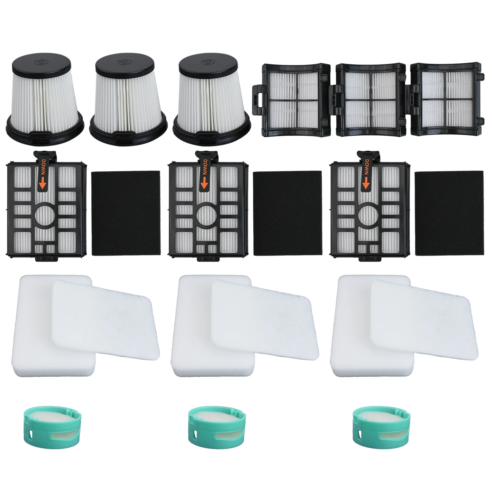 Kit Filter pembersih vakum untuk Shark IW3511, untuk deteksi Pro vakum tanpa kabel untuk 2517 untuk IW1111 untuk deteksi Pro tanpa kabel