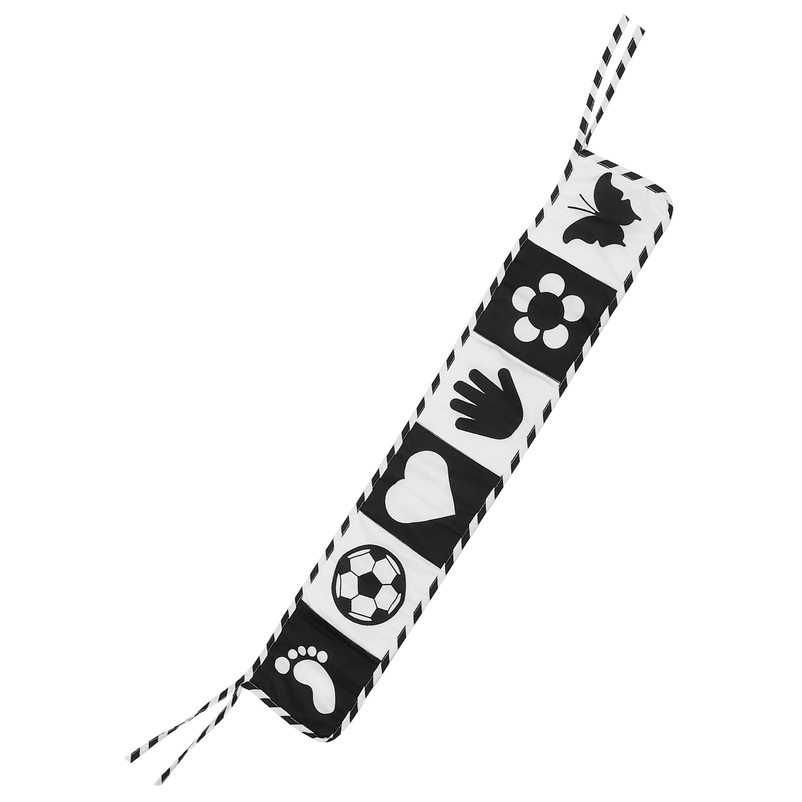 Libro di stoffa 3D per neonati Libro per bambini increspato sensoriale Educazione precoce Neonato Stimolazione visiva Sviluppo neonato