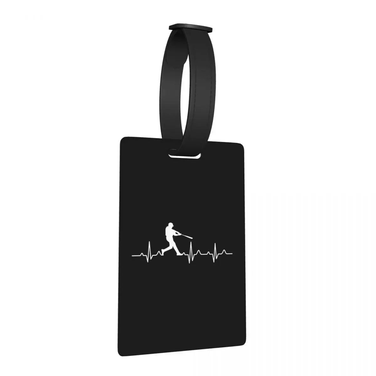 

Бирка для багажа с изображением сердца бейсболиста, аксессуар для чемодана, идентификатор для путешествий, держатель для багажной этикетки с именем, адресом и данными