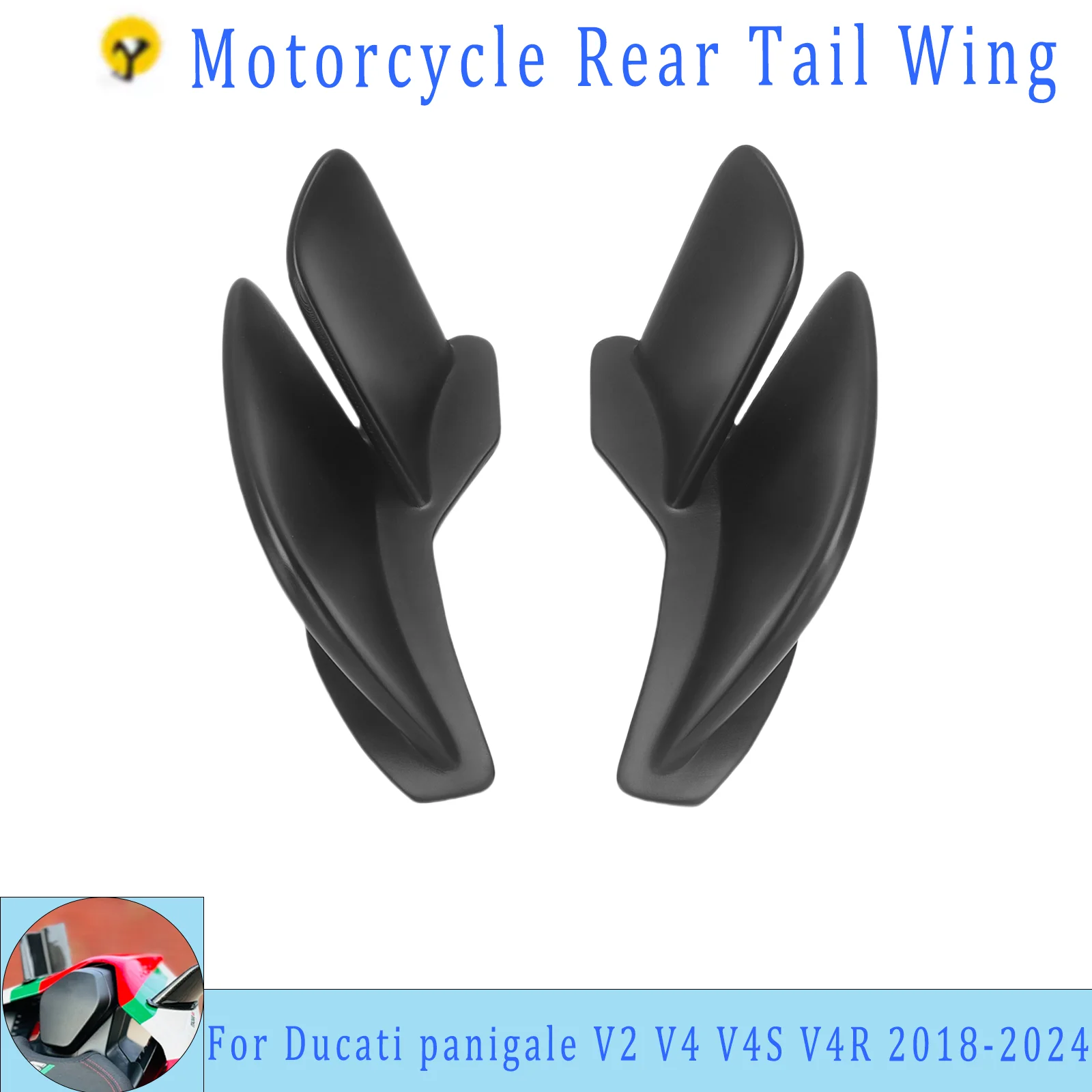 

Motorcycle Rear Hump Fixed Wing for DUCATI Panigale Streetfighter V2 V4 V4S V4R 2018-2024 Fairing Accessory Kit