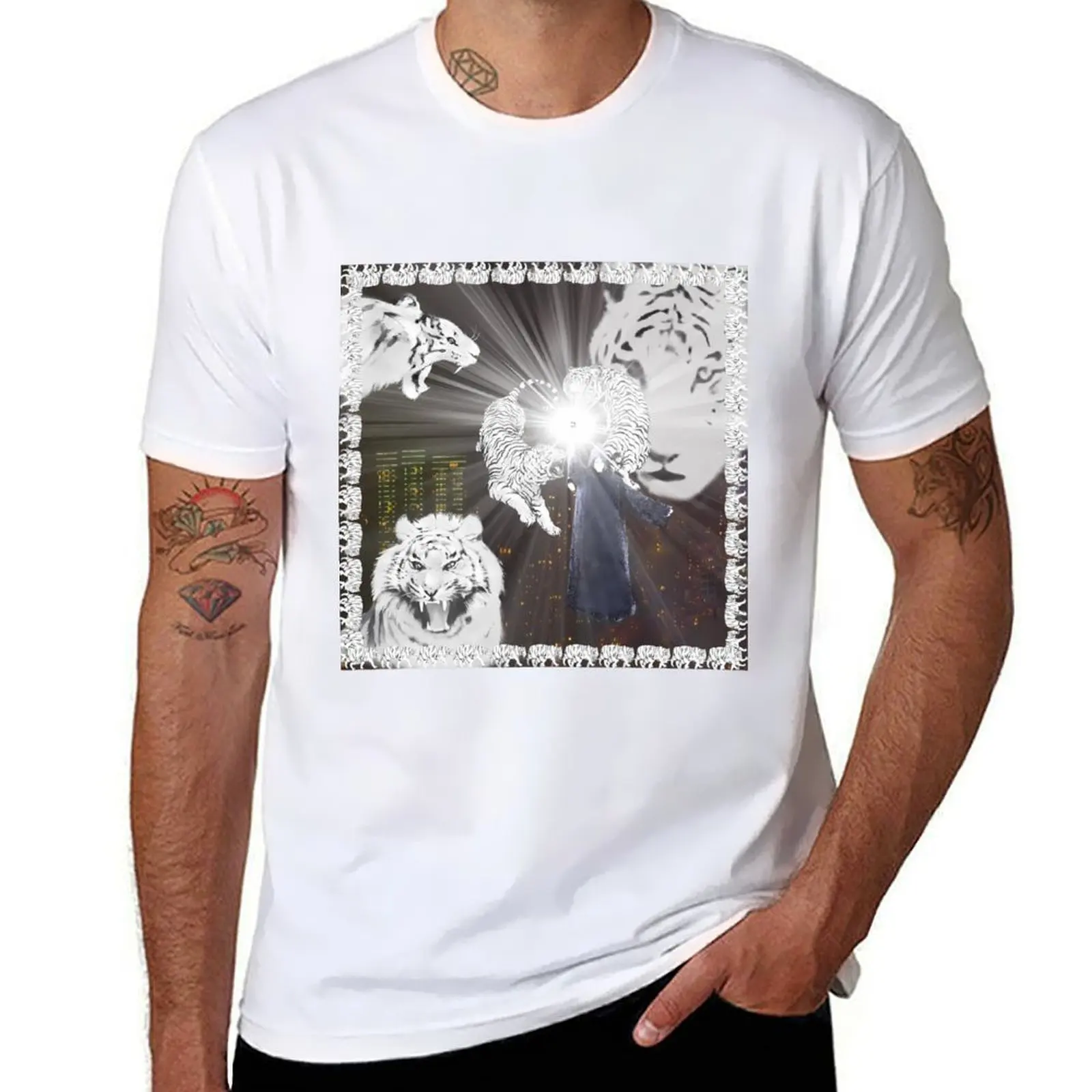

T-Shirt 100% cotton tshirt white tshirt man essential shirt t 2hollis - tiger
