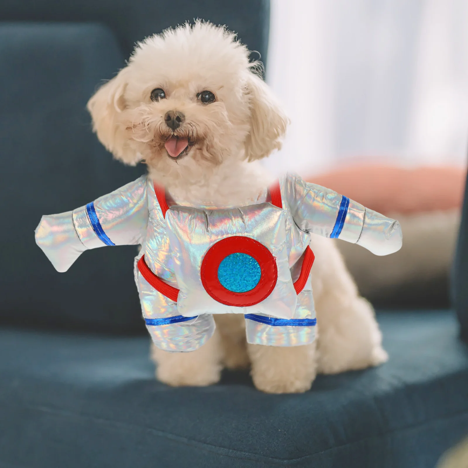 

Portable Pet Halloween Spaceman Costume Comfortable Puppy Clothes Decorative Dog Costume Puppy Supply Comfortable Dog Clothes