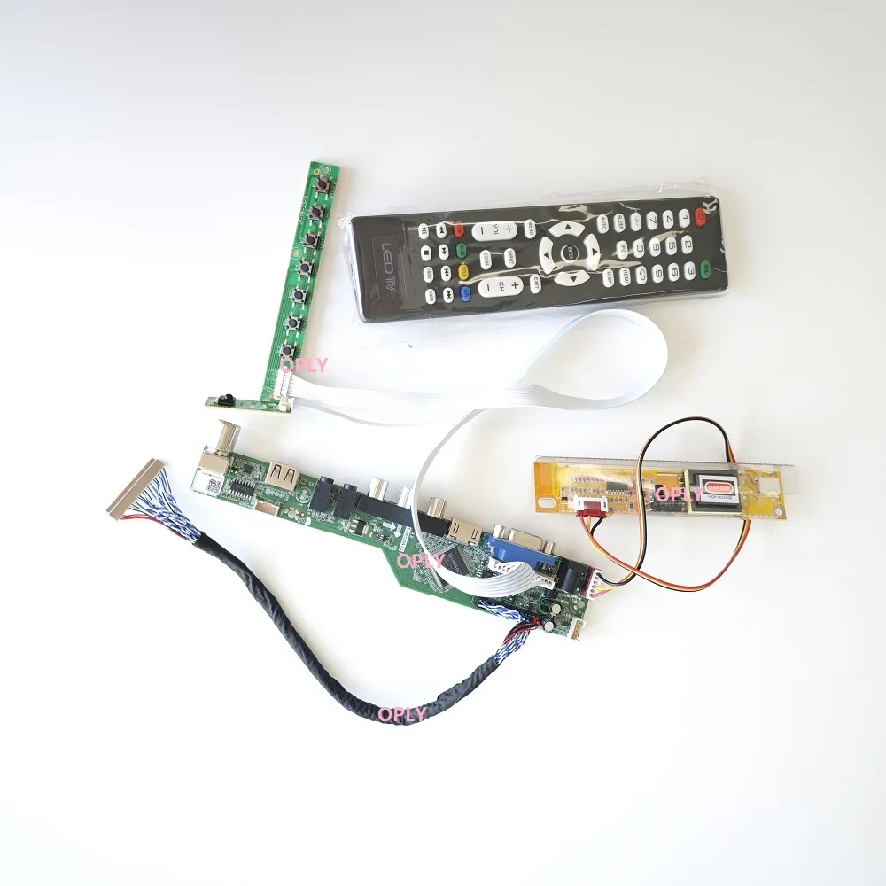 

TV Controller board kit VGA USB HDMI-compatible RF for LTN141AT02 B141EW04 V4 B141EW04 14" 1280X800 LCD panel AV screen monitor