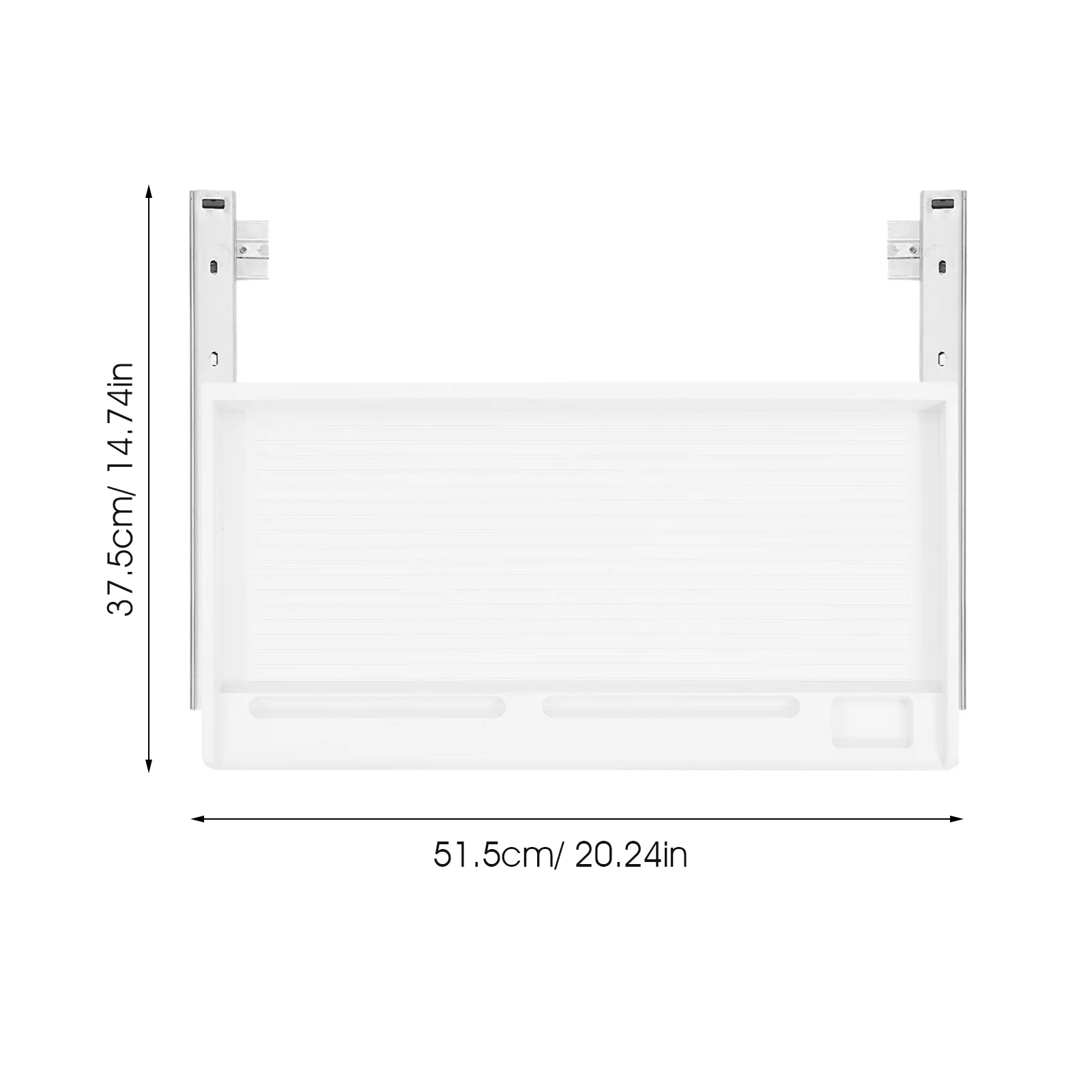 Keyboard Tray Drawer under Desk Computer Storage Rack Sliding Holder for Pp Shelf