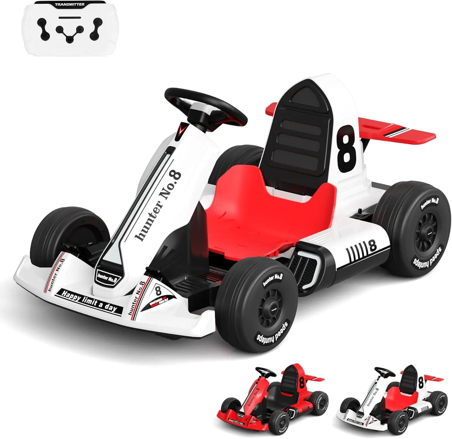 

Glaf Electric Go Kart for Kids Powered Pedal Go Karts for Kids 3+ Years High Speed Drifting Kart with Adjustable Sea