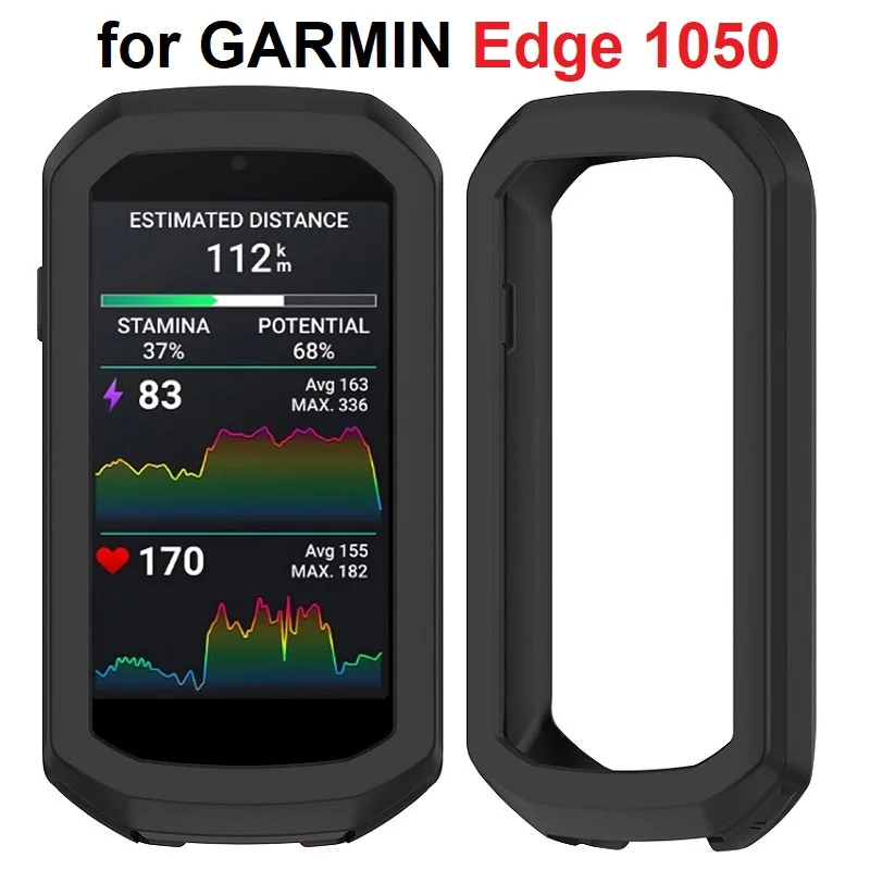 الغطاء الواقي ل Garmin Edge 1050 دراجة ركوب الدراجات GPS إطار حماية المضادة للتصادم المضادة للانزلاق غطاء من السيليكون