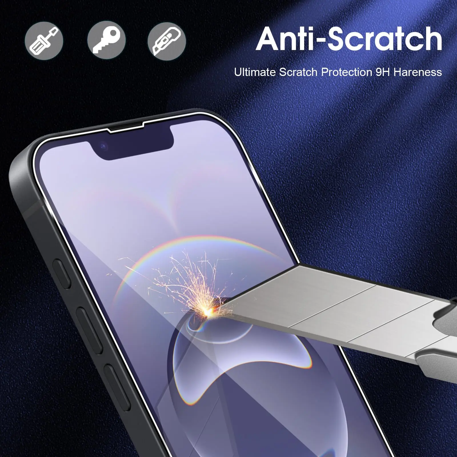 2/4pcs Anti Blue Ray Light Tempered glass For iPhone 17 Air 16e 16 15 14 13 12 11 Pro Max Plus XR XS X 7 8 6 6S Screen Protector