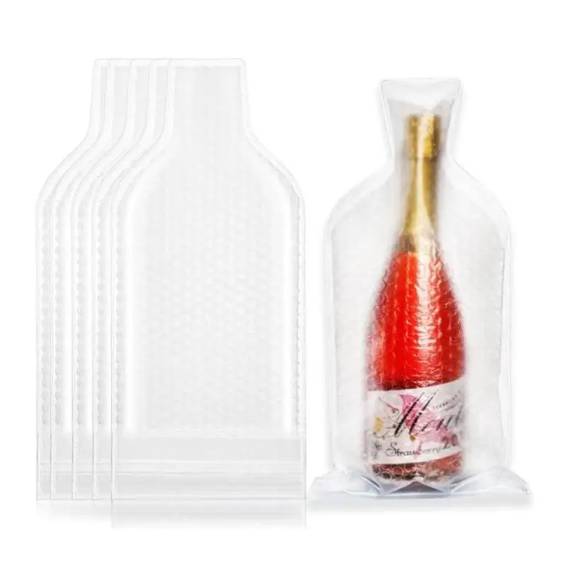 Wine Bottle Bubble Protector Bags Shockproof Leak Resistant Thick Padded Sleeves Perfect for Cruise Travel Moving House