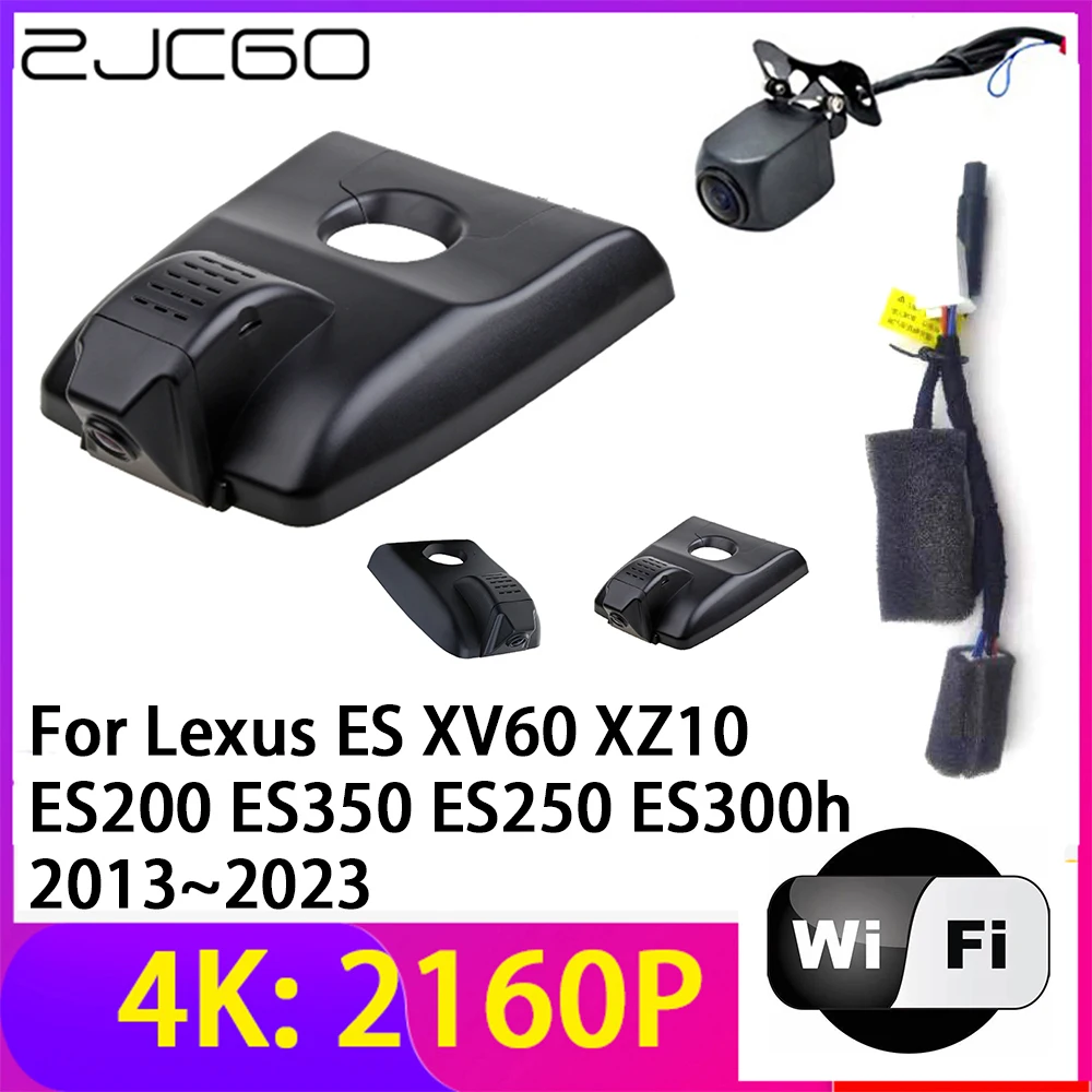 

ZJCGO 4K 2160P Dash Cam DVR Camera 2 Lens Recorder Wifi Night Vision for Lexus ES XV60 XZ10 ES200 ES350 ES250 ES300h 2013~2023