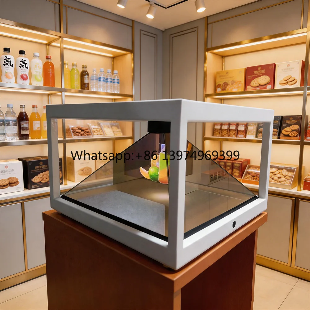SMX Holographic Projection Display Screen 3D Exhibition Hall 25x42 Inches 4:3 Format Levitation Imaging Pyramid Figurine