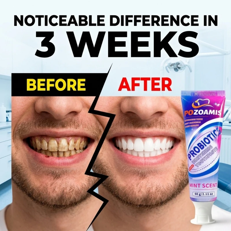 Daily Use Whitening Toothpaste, Gentle Oral Cleaning Paste to Lift Surface Stains from Tea Coffee Smoke, Improve Teeth Brightness, Refreshing Mint Taste for Oral Freshness