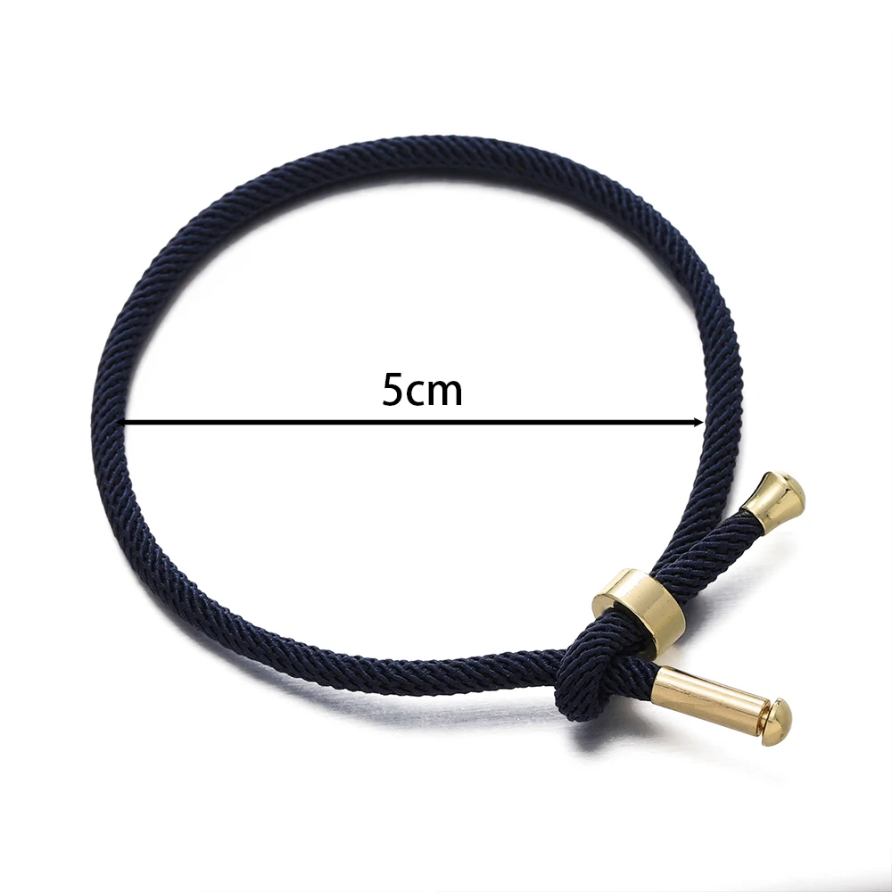 1Pcs/lot Adjustable Copper Buckle Bracelet Nylon Milan Rope Bracelet for DIY Bracelet Jewelry Findings Making Accessories - Image 2
